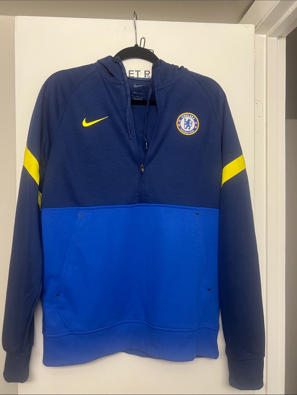 Nike Kids Chelsea FC Navy, Blue & Yellow Hoodie Jacket